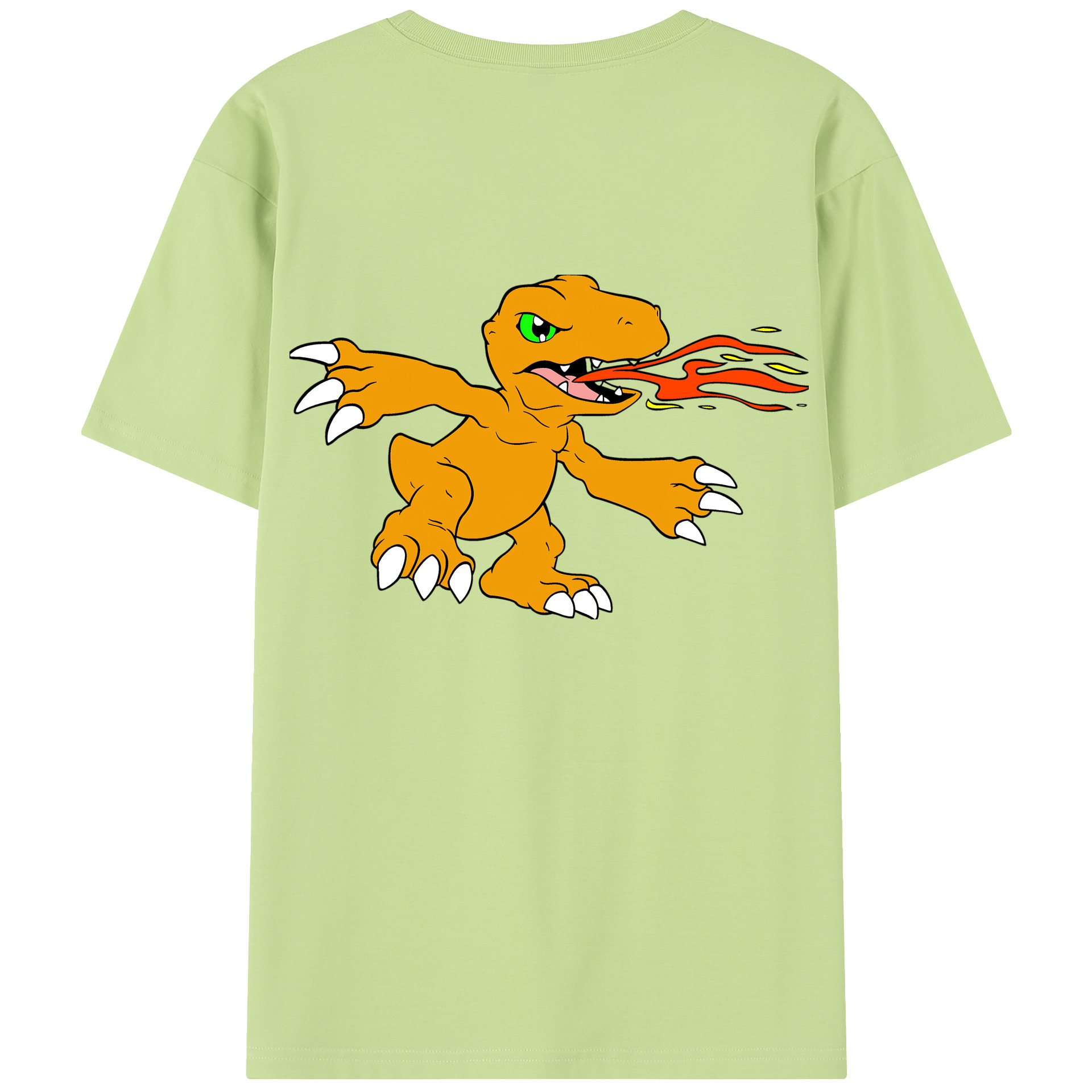 （画像用） Digimon デジタルモンスター/デジモン 綿100％半袖Tシャツ（背面プリント）